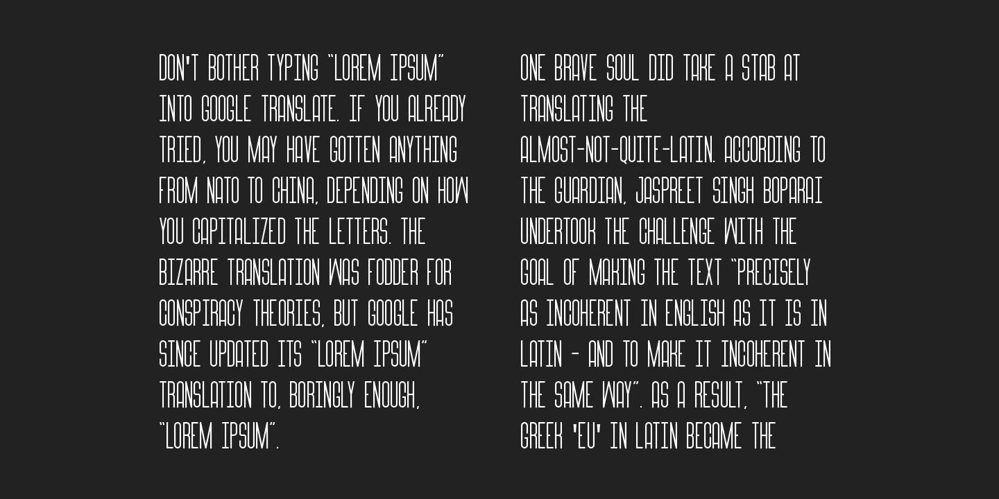 Aristeo Bold Italic Line Font preview